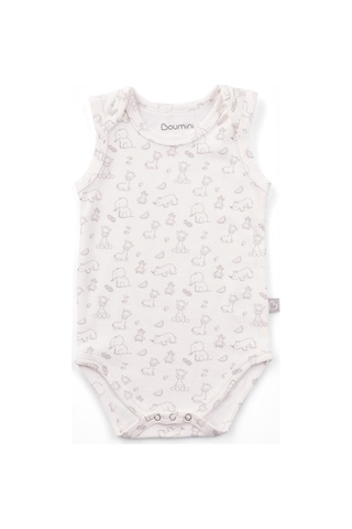 Boumini Kolsuz Bebek Çıtçıtlı Atlet Bebek Body Zürafa-zürafa Çok Renkli