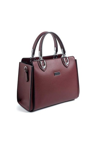 Silver Polo Sp1133 Kadın El Çantası Düz Bordo-bordo