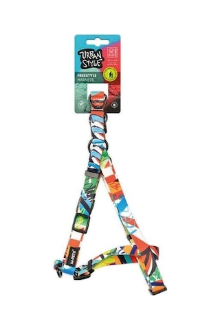 M-pets Urban Style Freestyle S Kilit Mekanizmalı Göğüs Tasması Göğüs 40 - 60 Cm Çok Renkli