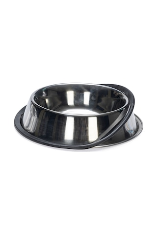 Beeztees Köpek Mama Su Kabı, Paslanmaz Çelik, Kaymaz, 18cm, 700ml