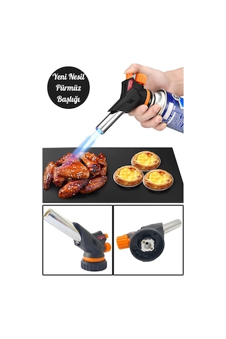 Yeni Seri Torch Pürmüz Başlıgı Lpg Kartuş Normal Çakmak Gazı Uyum Çok Renkli