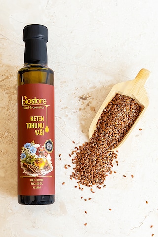 Biostore Soğuk Sıkım Keten Tohumu Yağı 250 Ml