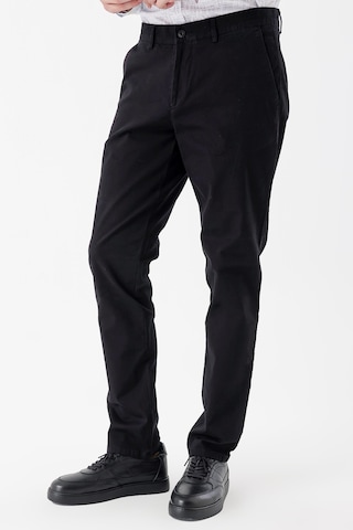 Siyah Pamuklu Likralı Yan Cepli Comfort Fit Rahat Kesim Casual Pantolon 1003235154-siyah Siyah