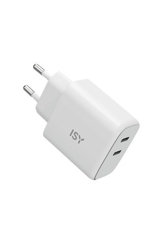 ISY IWC-0006 65 W 2XUSB C WT Güç Adaptörü Beyaz