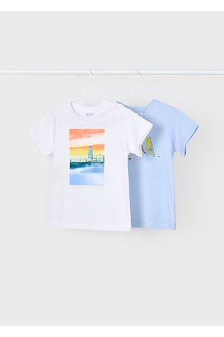 Mayoral Erkek Çocuk 2'li T-shirt 3049m Mavi