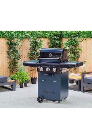 Aygaz X350 Klasik Lpg'li Barbekü - Led Işıklı, Pratik Kullanım, Geniş Izgara Alanı, Gri Mavi Gri