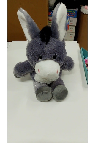Oyuncak Peluş Simli Sevimli Eşek 50 Cm Pembe