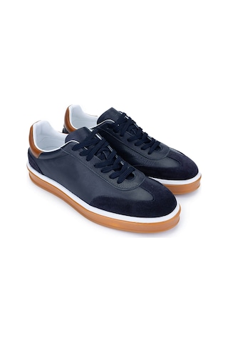 Tamer Tanca Erkek Hakiki Deri Lacivert Sneakers & Spor Ayakkabı 978 300 Erk Ayk Y25 Lacıvert Lacivert