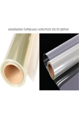 Mobilya,masa,cam Koruma Yapışkanlı Şeffaf Folyo 50 Cm X 1 Metre