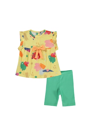 Tuffy Kids Tuffy Kız Bebek Takım 6-18 Ay Sarı Sari