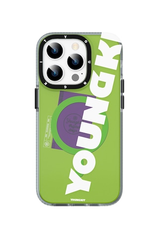 Apple Uyumlu iPhone 13 Pro Max Kılıf Magsafe Şarj Özellikli Youngkit Binfen Serisi Yazı Temalı Kapak