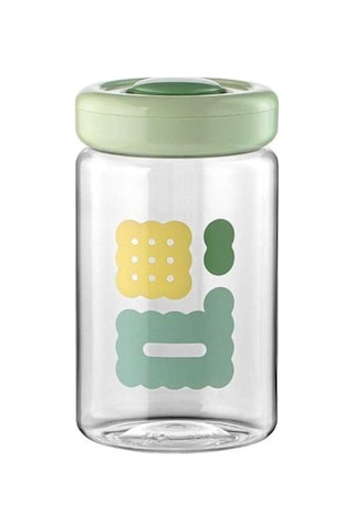 Trendooze 1500ml Fındık Baharat Şeker Mühür Şişe Pres Tipi Gıda Saklama Kabı Yeşil Model Yeşil 1500ml