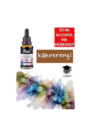 30 Ml Alcohol İnk Mürekkep Kahverengi