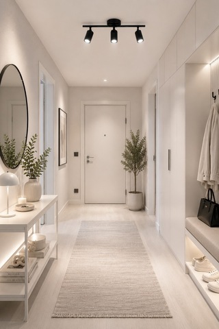 Spoty 3'lü Siyah Renkli Beyaz Işık Modern Tasarım Salon - Mutfak - Banyo Spot Sıralı Avize