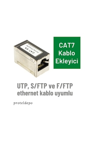Irenis Cat7 Ethernet Kablo Ekleyici Birleştirici Uzatıcı