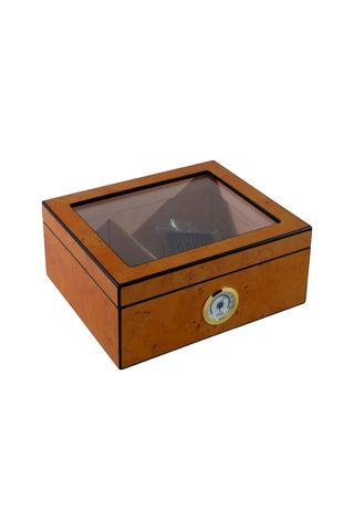 Premiumquality Reina Taba Desenli Sedir Humidor Puro Kutusu - Tr8790