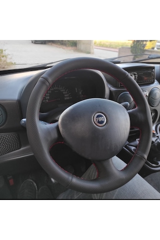 Fiat Doblo 2005-2010 Araca Özel Direksiyon Kılıfı Noktalı Düz