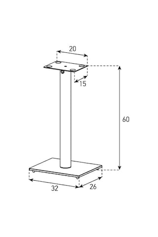 Sonorous Cam Tabanlı Surround 2'Li Hoparlör Ayagı " 1 Takım"