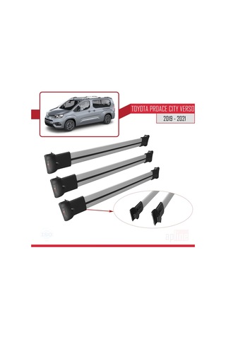 Toyota Uyumlu Proace City Verso 2019 Ve Sonrası Fly Model Ara Atkı Tavan (526016969)