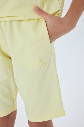 U.s. Polo Assn. Kız Çocuk Sarı Bermuda Takım Us2527-c-v5 Sarı