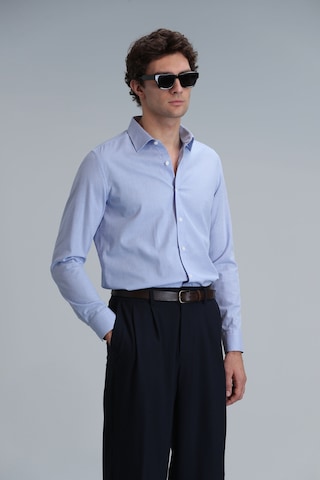 Lufian Menar Erkek Basic Gömlek Comfort Fit Mavi Mavi 111010615100300 Mavi