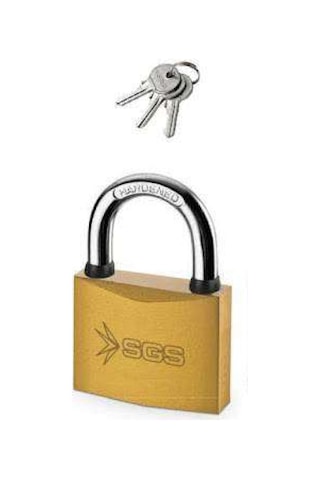 Sgs Asma Kilit Sarı Boyalı 38mm Sgs1343