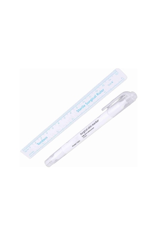 Vkemall Cilt İçin Steril Tek Kullandım Markör Kalemi - İki Uçlu Uçlar İle Doğru Konumlandırma Ve Detaylı İşler İçin Tato Ve Cerrahi Erişim Malzemesi Diğer