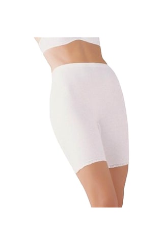 3 Adet Çift Kaplan Kaşkorse Uzun Paçalı Külot 890k Beyaz