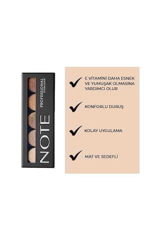 Professional Eyeshadow Mat Ve Işıltılı Toz Göz Far Paleti - 107 Metallic Rose