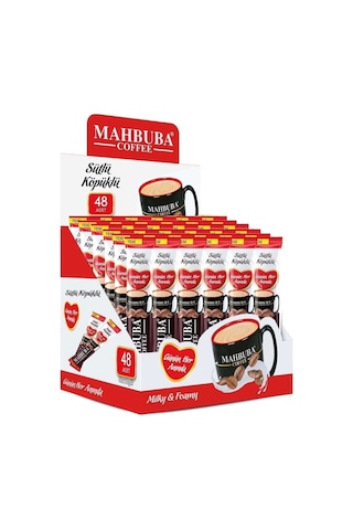 Mahbuba 3ü1 Arada Sütlü Köpüklü Hazır Kahve 48x18gr Hazır