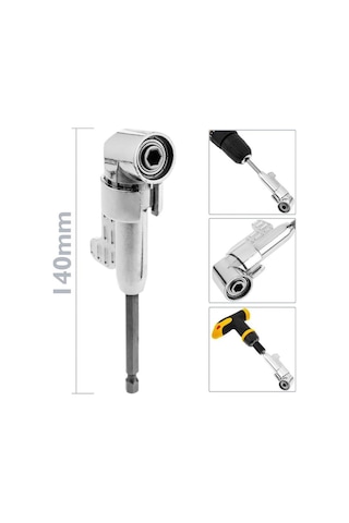 Köşe Ve Zor Alan İçin Pratik Matkap Ve Vidalama Adaptörü Aparatı Köşe Vidalama Aparatı Mandreni