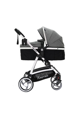 Yoyko City Seyahat Sistem Bebek Arabası 3 İn 1 Gri Silver