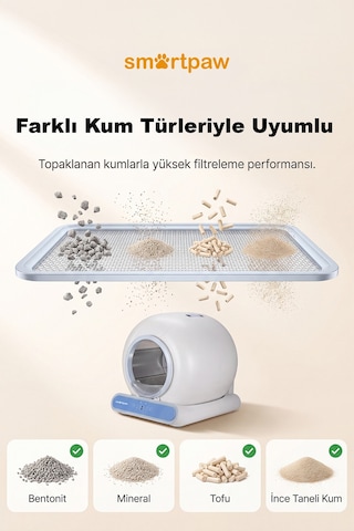 Nova Cat Akıllı Otomatik Kedi Tuvaleti Distribütör Garantili