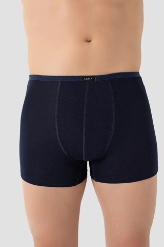 Carlburn Premium Erkek İnce Bel Lastikli Bambu Boxer Lacivert 5'li Paket Esnek Model Spor Tarz İç Giyim