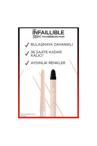 L'oreal Paris Infaillible Meta Light Jel Göz Kalemi Bright Nude