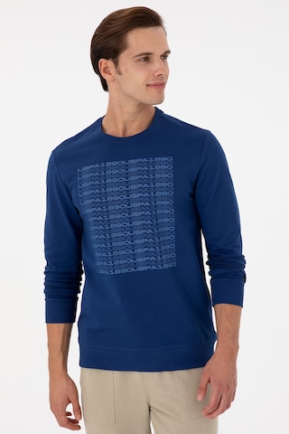 U.S. Polo Assn. Erkek Regular Fit Bisiklet Yaka İndigo Sweatshirt 50293461-VR028