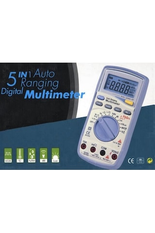 Mastech Ms8209 5 İn 1 Multi Sensörlü Otomatik Dijital Multimetre