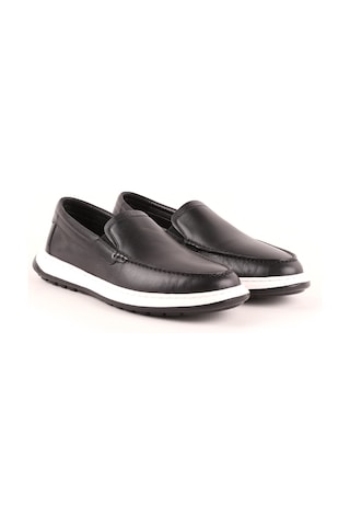 Lbr H1018 Erkek Deri Casual Ayakkabı Siyah Siyah