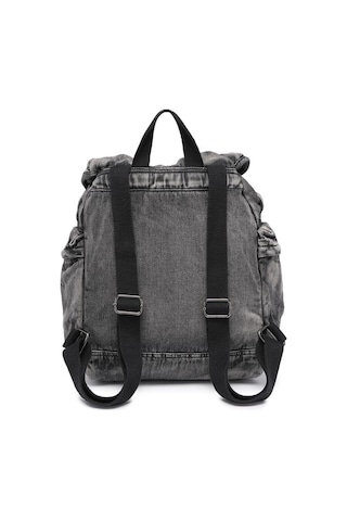 Barcelona K21 Denim Kot Kumaşı Kadın Sırt Çantası Barcelona 3217 Siyah