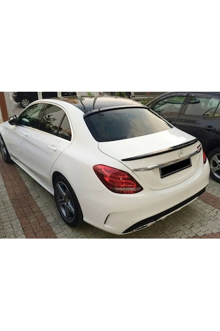 Mercedes C Class W205 Spoiler Piano Siyah Plastik 2014-2021 Arası