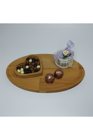 Ciciler Ellisse Ahşap Servis Sunum ve Kesme Tahtası 18 x 30 CM