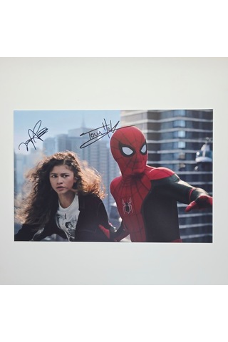 Tom Holland & Zendaya, Spider-man 20x30 Cm Boyutunda Islak İmzalı