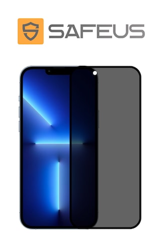 Safeus Tam Kaplayan Hayalet Parmak İzi Bırakmayan Safir Ekran Koruyucu Cam , Apple Uyumlu iPhone 13 Pro Max İle