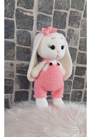 Amigurumi Tavşan Oyuncak - 23 Cm Pembe