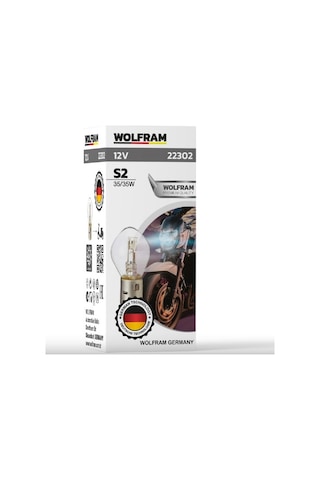 Wolfram 12v 35/35 Watt Çift Soğutmalı Motosiklet Ampulü - 2 Adet
