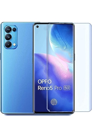 Oppo Reno 5 Pro 5G (Cph2201) Nano Kırılmaz Cam Ekran Koruyucu Şeffaf