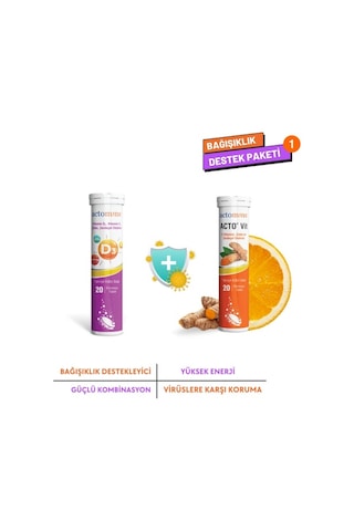 Actomins Acto Vit 20 Efervesan Tablet + Vitamin D3 20 Efervesan Tablet