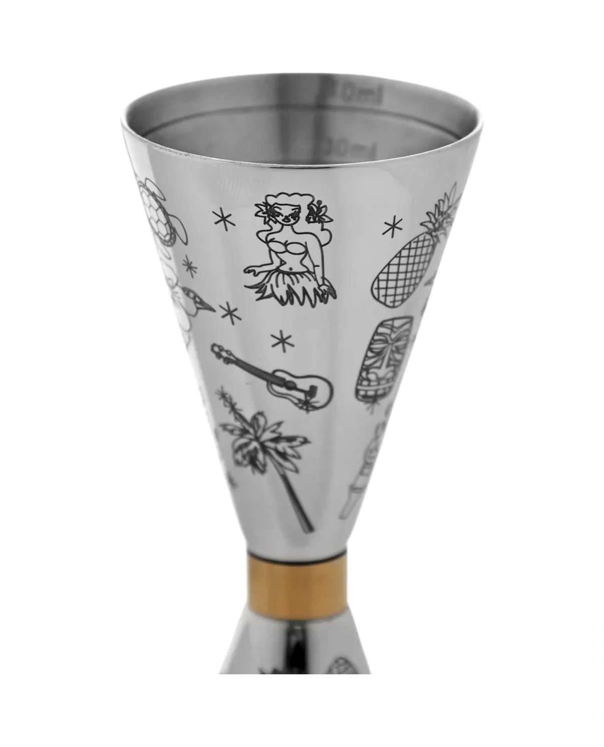 Olin & Korr Tikalı Ve Oymalı Jigger Bar Mıhvası 25/50ml "tiki" Kazığı 156511112