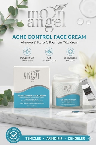 Acne Control Krem Akneye Eğilimli Ciltler İçin Nemlendirici Yüz Kremi Niacinamide & Hyaluronic Acid