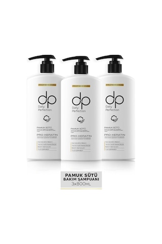 Dp Daily Perfection Şampuan Pamuk Sütü 3 x 800 ML